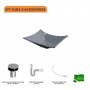 Imagem de Kit Cuba L38 C/Válvula Click 1"B (2,6cm) + Sifão PVC + Flexível Compace
