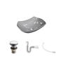 Imagem de Kit Cuba L42 C/Válvula Click 1 1/2'' (4,0cm) + Sifão Pvc + Flexível