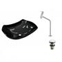 Imagem de Kit Cuba L42 com Torneira Link 1062 Metal e Válvula Click 1 1/2" Compace