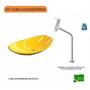 Imagem de Kit Cuba L45 com Torneira Link 1062 Metal 1/4 Volta Compace