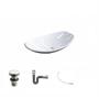Imagem de Kit Cuba L45 com Válvula Click 1 1/2'' + Sifão Cromado e Flexível Compace