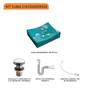 Imagem de Kit Cuba ML44 C/Válvula Click 1''G + Sifão Pvc + Flexível
