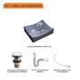 Imagem de Kit Cuba ML44 C/Válvula Click 1''G + Sifão Pvc + Flexível