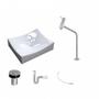 Imagem de Kit Cuba ML44 com Torneira Link 1062 Metal e Válvula Click 1"B Pol.com Sifão PVC e Flexível Compace