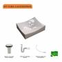 Imagem de Kit Cuba ML44 com Válvula 1 Pol. com Sifão PVC e Flexível Compace