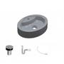 Kit Cuba OV43 com Válvula Click 1 Polegada B e Sifão Pvc e Flexível Compace Imagem de Kit Cuba OV43 com Válvula Click 1 Polegada B e Sifão Pvc e Flexível Compace
