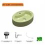 Kit Cuba OV43 com Válvula Click 1 Polegada B e Sifão Pvc e Flexível Compace Imagem de Kit Cuba OV43 com Válvula Click 1 Polegada B e Sifão Pvc e Flexível Compace