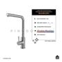 Imagem de Kit Cuba para Cozinha com Tábua de Corte Awá e Torneira Misturador Monocomando Extensível Gurupi - Prata