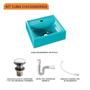 Imagem de Kit Cuba Q32 C/Válvula Click 1 1/2'' (04cm) + Sifão Pvc + Flexível