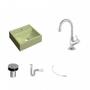 Imagem de Kit Cuba Q32 com Torneira 1198 Metal e Válvula Click 1"B + Sifão PVC e Flexível Compace