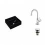 Imagem de Kit Cuba Q32 com Torneira 1198 Metal e Válvula Click 1 Pol.