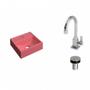 Imagem de Kit Cuba Q32 com Torneira Luxo 1195 e Válvula Click 1"B Compace