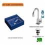 Imagem de Kit Cuba Q32 com Torneira Luxo 1195 e Válvula Click 1 Pol. 1/2