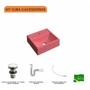 Imagem de Kit Cuba Q32 com Válvula Click 1/2, Sifão PVC e Flexível Compace
