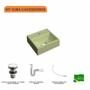 Imagem de Kit Cuba Q32 com Válvula Click 1/2, Sifão PVC e Flexível Compace