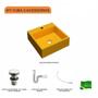 Imagem de Kit Cuba Q355 com Válvula Click 1 1/2'' + Sifão Pvc e Flexível Compace