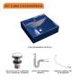 Imagem de Kit Cuba Q39 C/Válvula Click 1''G + Sifão Pvc + Flexível