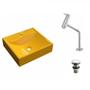 Imagem de Kit Cuba Q39 com Torneira Pratika 1060 Metal e Válvula Click 1 Pol. 1/2 Compace