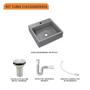 Imagem de Kit Cuba Q395 C/Válvula 1'' (2,6cm) + Sifão Pvc + Flexível