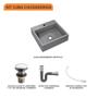 Imagem de Kit Cuba Q395 C/Válvula Click 1 1/2'' (04cm) + Sifão Cromado + Flexível