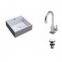 Imagem de Kit Cuba Q395 com Torneira Luxo 1195 e Válvula Click 1 Polegada e Meia Compace