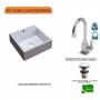 Imagem de Kit Cuba Q395 com Torneira Luxo 1195 e Válvula Click 1 Polegada e Meia Compace
