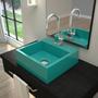 Imagem de Kit Cuba Q395 com Torneira Luxo 1195 e Válvula Click 1 Polegada G Compace