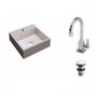 Imagem de Kit Cuba Q395 com Torneira Luxo 1195 e Válvula Click 1 Polegada G Compace