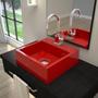 Imagem de Kit Cuba Q395 com Torneira Luxo 1195 Metal e Válvula Click 1 1/2" e Sifão Pvc e Flexível Compace
