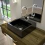 Imagem de Kit Cuba Q395 com Torneira Luxo 1195 Metal e Válvula Click 1 Pol. e Sifão Pvc e Flexível Compace