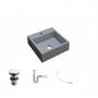 Imagem de Kit Cuba Q395 com Válvula Click 1 Polegada G Sifão Flexível PVC Compace