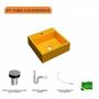 Imagem de Kit Cuba Q395 com Válvula Click 1 Polegada Sifão Flexível PVC Compace