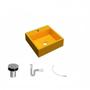 Imagem de Kit Cuba Q395 com Válvula Click 1 Polegada Sifão Flexível PVC Compace