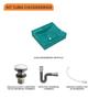 Imagem de Kit Cuba Q440 C/Válvula Click 1''G + Sifão Cromado + Flexível