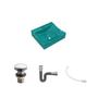 Imagem de Kit Cuba Q440 C/Válvula Click 1''G + Sifão Cromado + Flexível