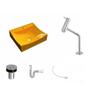 Imagem de Kit Cuba Q440 com Torneira Pratika 1060 Metal e Válvula Click 1"B Sifão PVC e Flexível Compace