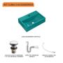 Imagem de Kit Cuba Q45 C/Válvula Click 1 1/2'' (04cm) + Sifão Pvc + Flexível