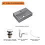 Imagem de Kit Cuba Q45 C/Válvula Click 1 1/2'' (04cm) + Sifão Pvc + Flexível