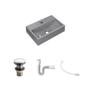 Imagem de Kit Cuba Q45 C/Válvula Click 1 1/2'' (04cm) + Sifão Pvc + Flexível