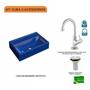 Imagem de Kit Cuba Q45 com Torneira 1198 Metal e Válvula 1" Pol. Compace