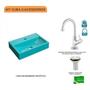 Imagem de Kit Cuba Q45 com Torneira 1198 Metal e Válvula 1" Pol. Compace