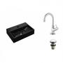 Imagem de Kit Cuba Q45 com Torneira 1198 Metal e Válvula Click 1 Pol. 1/2 Compace
