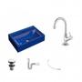 Imagem de Kit Cuba Q45 com Torneira 1198 Metal e Válvula Click 1 Pol. 1/2 Sifão PVC e Flexível Compace