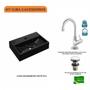 Imagem de Kit Cuba Q45 com Torneira 1198 Metal e Válvula Click 1 Pol. Compace