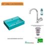 Imagem de Kit Cuba Q45 com Torneira C50 e Válvula 1 Pol. ABS Compace