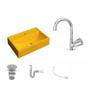 Imagem de Kit Cuba Q45 com Torneira C50 e Válvula 1 Pol. ABS e Sifão PVC e Flexível Compace