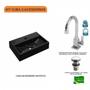Imagem de Kit Cuba Q45 com Torneira Luxo 1195 e Válvula Click 1 Pol. 1/2 Compace