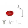 Imagem de Kit Cuba R30 com Torneira Link 1062 Metal e Válvula 1 Polegada e Sifão Pvc e Flexível Compace