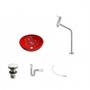 Imagem de Kit Cuba R30 com Torneira Link 1062 Metal e Válvula Click 1 Polegada e Meia e Sifão Pvc e Flexível C
