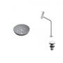 Imagem de Kit Cuba R30 com Torneira Link 1062 Metal e Válvula Click 1 Polegada G Compace